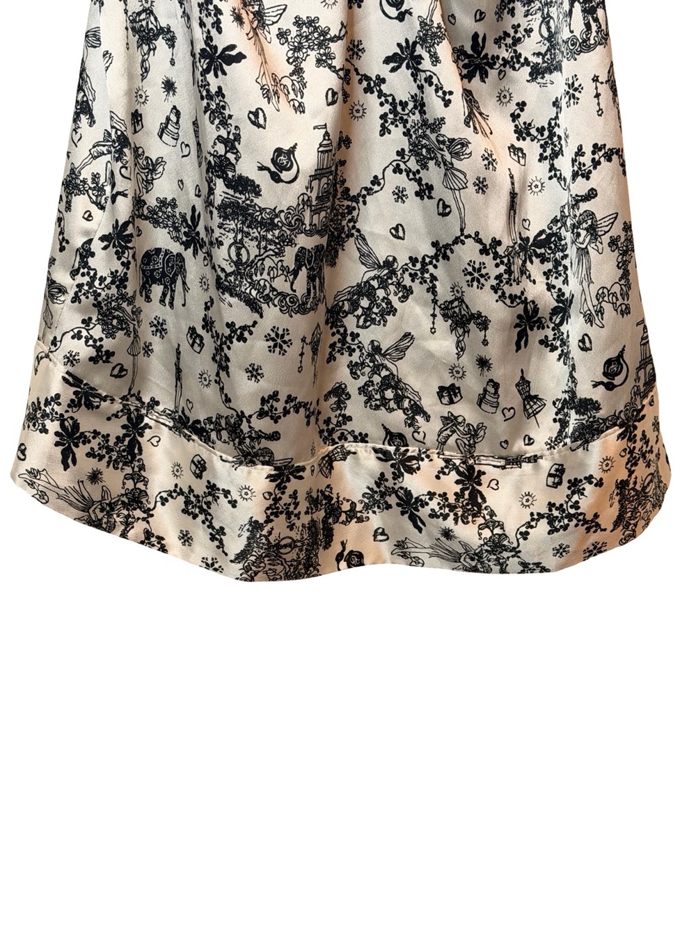 Victoria's Secret Y2K Vintage Fairy Toile Satin Babydoll Slip Dress Coquette S - Picture 5 of 7